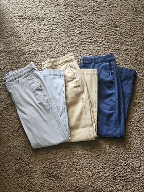 J. Crew High Rise Girlfriend Chinos Size 6 (Set Of 3)